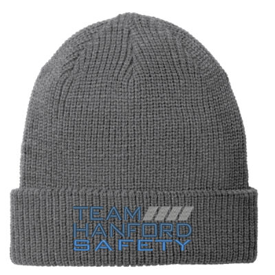 Team Hanford Safety Embroidered - Chunky Knit Beanie Thumbnail