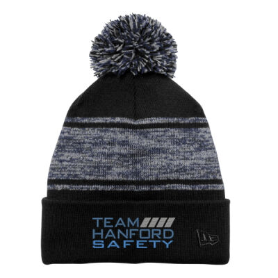 Team Hanford Safety Embroidered - Knit Chilled Pom Beanie Thumbnail