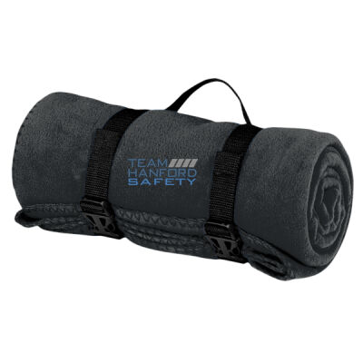 Team Hanford Safety Embroidered - Value Fleece Blanket with Strap Thumbnail