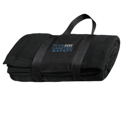 Team Hanford Safety Embroidered - Fleece Blanket with Carrying Strap Thumbnail