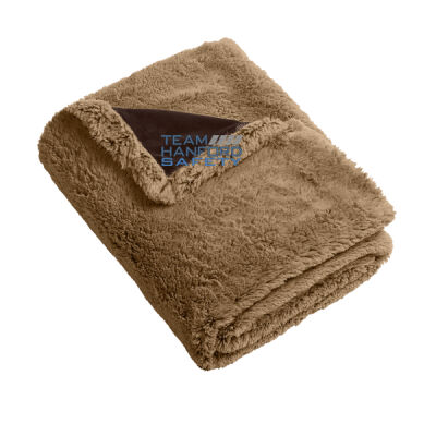 Team Hanford Safety Embroidered - Faux Fur Blanket Thumbnail