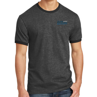 THS Printed Crest - Core Cotton Ringer Tee Thumbnail