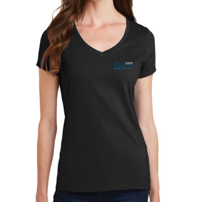 THS Printed Crest - Ladies Fan Favorite V Neck Tee Thumbnail