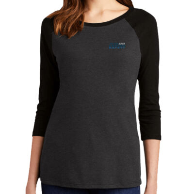 THS Printed Crest - Women's Perfect Tri ® 3/4 Sleeve Raglan Thumbnail