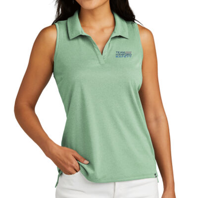 THS embroidered  - Ladies Coto Performance Sleeveless Polo Thumbnail