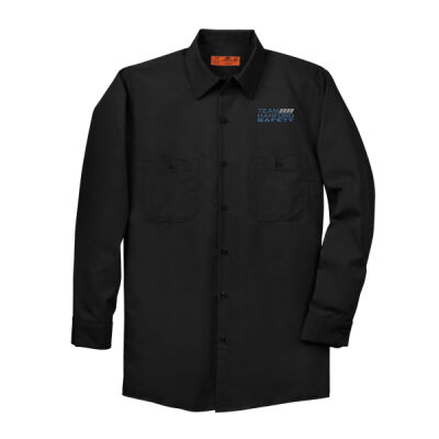 THS embroidered  - Long Sleeve Industrial Work Shirt Thumbnail