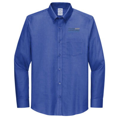 THS embroidered  - Wrinkle Free Stretch Nailhead Shirt Thumbnail