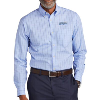 THS embroidered  - Wrinkle Free Stretch Patterned Shirt Thumbnail