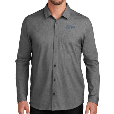 THS embroidered  - Extend Long Sleeve Button Up Thumbnail