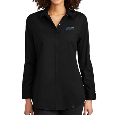 THS embroidered  - Ladies Commuter Woven Tunic Thumbnail