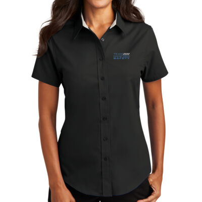 THS embroidered  - Ladies Short Sleeve Easy Care Shirt Thumbnail