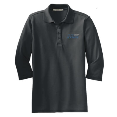 THS embroidered  - Ladies Silk Touch™ 3/4 Sleeve Polo Thumbnail