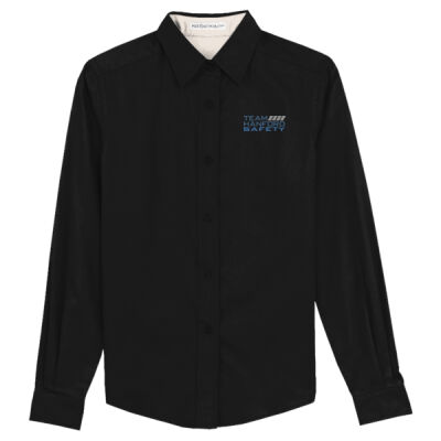 THS embroidered  - Ladies Long Sleeve Easy Care Shirt Thumbnail