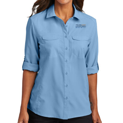 THS embroidered  - Women's Long Sleeve UV Daybreak Shirt Thumbnail