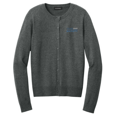 THS embroidered  - Women's Easy Care Crewneck Cardigan Sweater Thumbnail