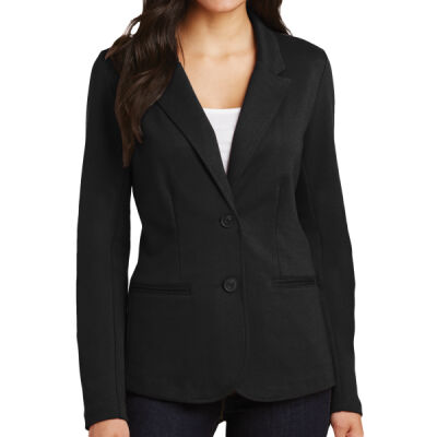 THS embroidered  - Ladies Knit Blazer Thumbnail