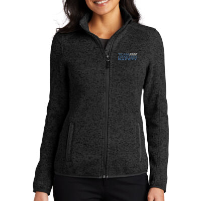 THS embroidered  - Ladies Sweater Fleece Jacket Thumbnail