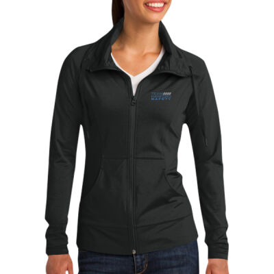 THS embroidered  - Ladies Sport Wick ® Stretch Full Zip Jacket Thumbnail