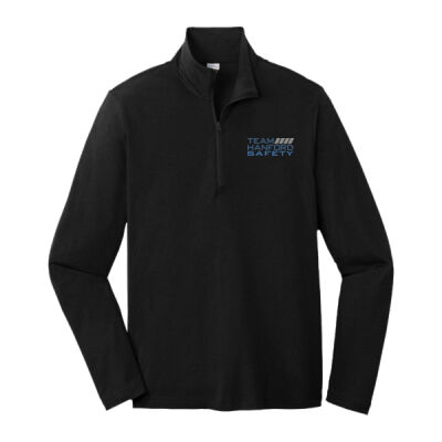 THS embroidered  - PosiCharge ® Tri Blend Wicking 1/4 Zip Pullover Thumbnail