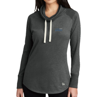 THS embroidered  - Ladies Sueded Cotton Blend Cowl Tee Thumbnail