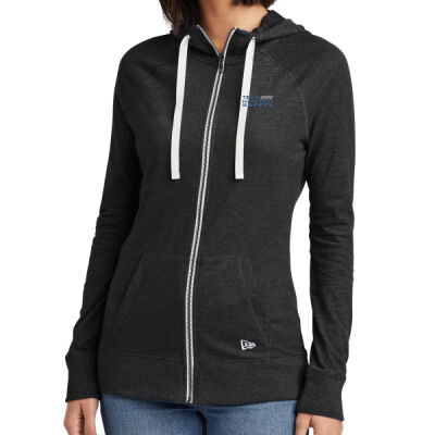 THS embroidered  - Ladies Sueded Cotton Blend Full Zip Hoodie Thumbnail