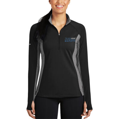 THS embroidered  - Ladies Sport Wick ® Stretch Contrast 1/2 Zip Pullover Thumbnail