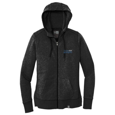 THS embroidered  - Ladies French Terry Full Zip Hoodie Thumbnail