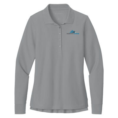 North Wind Embroidered - Women's Wearever Signature Pique Long Sleeve Polo Thumbnail