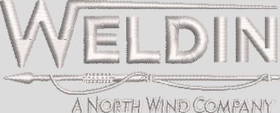 Weldin White Embroidery Logo