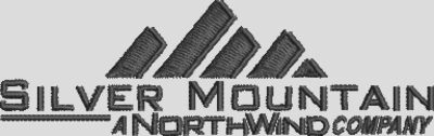 Silver Mountain Black Embroidery Logo