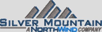 Silver Mountain Full Color Embroidery Logo